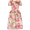Floral Appliqué Dress - Haljine - 