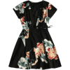Floral Beach Wrap Mini Dress - Suknje - 