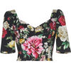 Floral-Print Cotton-Blend Cropped Top - T-shirts - 