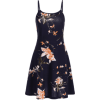 Floral Slip Mini A Line Dress - sukienki - 