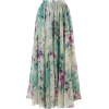 Floral and Frill Maxi Skirt - Faldas - 