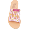 Floral embellished leather sandals - Sandals - 