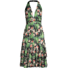 Floral Cutout Plunging Halter Dress - ワンピース・ドレス - $595.00  ~ ¥66,966