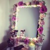 Floral DIY mirror - Moje fotografie - 