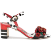 Floral Embellished Sandals - Sandalen - 