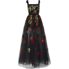 Floral Embroidered Dress - Kleider - 