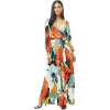 Floral Maxi Dress - sukienki - 