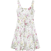 Floral Petal Fit & Flare Stretch Cotton - 连衣裙 - 
