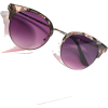 Floral Pink Sheva Half Frame Sunglasses - Темные очки - 
