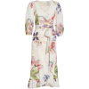 Floral Print Mesh Dress GANNI - Obleke - 