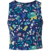 Floral Print Sleeveless Crop Top - Srajce - kratke - 