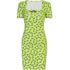 Floral Print Square Neck Short Sleeve Dress - sukienki - $19.99  ~ 17.17€