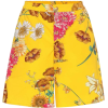 Floral Printed Cotton Shorts - Gucci - Calções - 