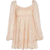 Floral Puff Sleeve Babydoll Dress - Dresses - 