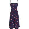 Floral Strap Cherry Jumper Dress - Dresses - $27.99 