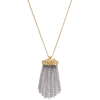 Floral Tassel Pendant Necklace - 项链 - 