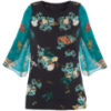 Floral Woven Sleeve Top - Swetry - 