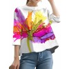 Floral fashion top-1 - 半袖シャツ・ブラウス - 