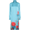 Floral silk-satin midi dress - Dresses - $711.00 