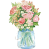 Floramoon Mason Jar - Ilustracje - 
