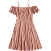 Flounce Laser Cut Cami Dress - Skirts - 