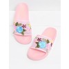 Flower Embroidery Slip On Sandals - Sandals - $24.00  ~ £18.24