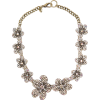 Flower Necklase Necklaces Beige - Halsketten - 