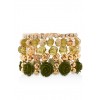 Flower Beaded Stretch Bracelets - Bracelets - $6.99 