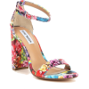 Flower Block Heel Dress Sandals - Sandalen - 