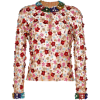 Flower Embellished Blouse - Camisas manga larga - 