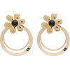 Flower Hoop Earrings - Earrings - 