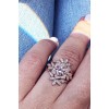 Flower Morganite Diamond Rings Set, Morg - Mie foto - 