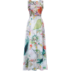 Flowers Printed Maxi Dress - sukienki - 