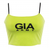 Fluorescent halter low-cut camisole top - T-shirts - $17.99 