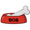 Food dog dish - Illustrazioni - 