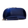 Forkidlove® Lady Woman Small Patent Leather Evening Party Clutch Bag Bridal Scratchwallets Purse (RoyalBlue) - Borse con fibbia - $12.99  ~ 11.16€