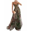 Formal grey print sheer dress - Haljine - 