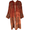 Fortuny Gold Stenciled Velvet Coat - Куртки и пальто - 