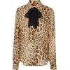 Frame - Cheetah silk top - Camisa - longa - 