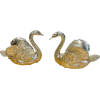 French Silverplated Bronze Swans 1920s - Articoli - 