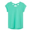 French Toast Girls' Short Sleeve Cross Back Top - Shirts - $6.85  ~ £5.21
