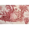 French toile de Jouy fabric upholstery - Ilustracje - 