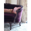 French vintage purple velvet sofa photo - Uncategorized - 