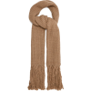 Fringed ribbed wool-blend - Scarf - 