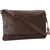 Frye James Tumbled Full Grain DB106 Messenger Bag Dark Brown - Messenger bags - $540.58 