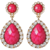 Fuchsia Earrings - Aretes - 