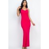 Fuchsia Racer Back Maxi Dress - Dresses - $16.50  ~ £12.54