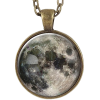Full Moon Necklace In Bronze, Astronomy - Colares - 