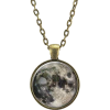 Full Moon Necklace In Bronze, Astronomy - Collane - 