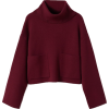 Funnel neck knit sweater - Pullovers - $79.99 